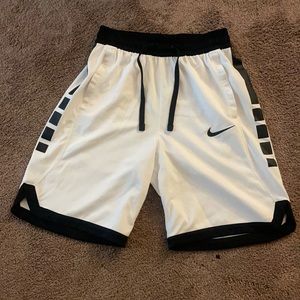 White Nike Dry Fit shorts